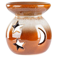MOON AND STARS CERAMIC OIL BURNER