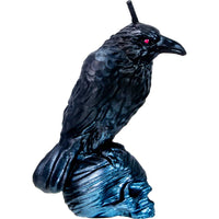 Intention/Ritual Candle - Raven on Skull Black