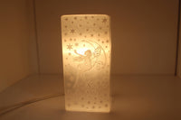 Selenite Lamp 15cm Fairy Rectangle
