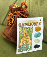 Zodiac Stone Bag