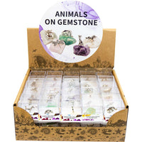Stone/Crystal Chunk w/ Asst'd Animals