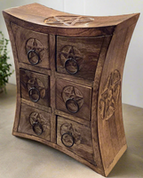 Pentagram 6 Drawer Wooden Chest/Almirah