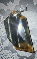Crystal Faceted Blade Pendant