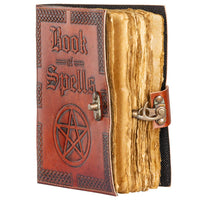 Book of Spells Leather Journal Book