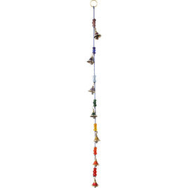 Brass Bells Blue String - Chakra (Each)