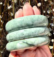 Natural Burmese Jade Bangle Bracelet