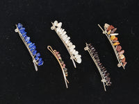 Crystal Wire Wrapped Hair Clips