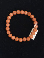 8”MM Bead Bracelet Round N-Z