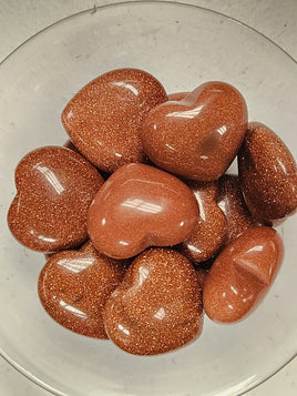 Goldstone Puffy Heart