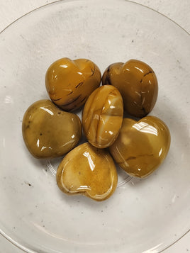Mookite Jasper Puffy Heart