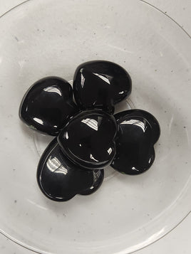 Black Obsidian Puffy Heart