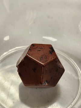 Mahogany Obsidian Dodecahedron