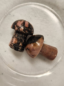 Mini Rhodonite Mushrooms
