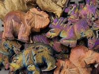 Titanium Sphalerite Druzy Quartz Animals