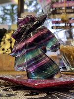 Fluorite Unicorn Head