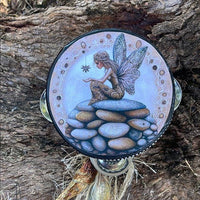 Stone Collection "Fairy Stones" Fairy 4" Tambourine Art
