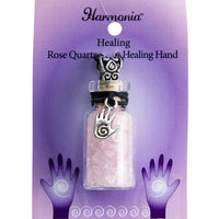 Healing ~ Rose Quartz Chips w/ Healing Hand