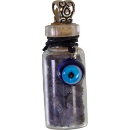 Block Negative Energy ~ Sapphire Chips w/ Evil Eye