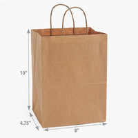 Brown Kraft Paper Retail Shopping Bags