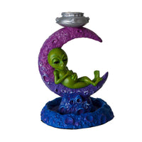 Alien on Moon Backflow Incense Burner