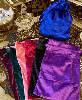 Velvet Bags w/Drawstring