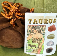 Zodiac Stone Bag