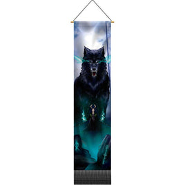 Fenrir ~ Linen Banner w/ Fringe