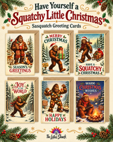 Sasquatch Yule Greeting Cards