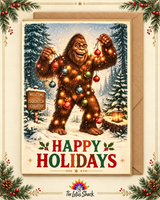 Sasquatch Yule Greeting Cards