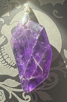 Crystal Faceted Blade Pendant