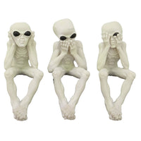 Alien No Evil Shelf Sitters (Hear Speak See No Evil)