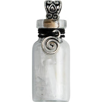Cleansing ~ Selenite Chips w/ Spiral Spell Jar