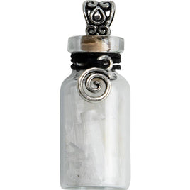 Cleansing ~ Selenite Chips w/ Spiral Spell Jar