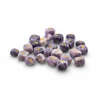 Lepidolite Gemstone Rune Sets With Velvet Bag