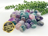 Rainbow Fluorite Tumbled Stones 22-25mm PREMIUM QUALITY