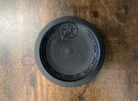 Cast Iron Plate with Raven and Pentacle