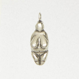 Goddess Pewter Pendant Necklace - Venus of Willendorf