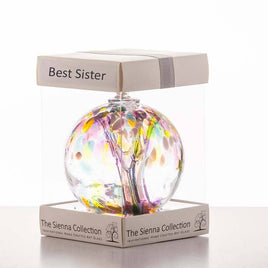10cm Spirit Ball (Witch's Ball)- Best Sister - Multicoloured Pink