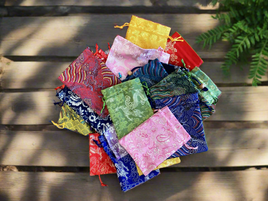Embroidered Bags w/Drawstring