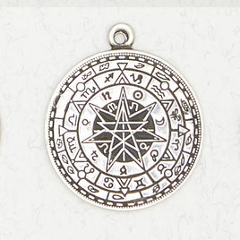 Talisman Amulet  Pewter Pendant Necklace - Talisman For Protection