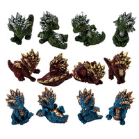 Mini 12PC Dragons on Rock Mountain Set
