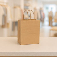 Brown Kraft Paper Retail Shopping Bags