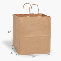 Brown Kraft Paper Retail Shopping Bags