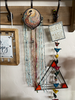 Charmed Mystical Artist 4" Tambourine and Ribbon Wall Accent