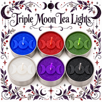 Triple Moon Tea Light Candle 2 Pk