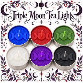 Triple Moon Tea Light Candle 2 Pk