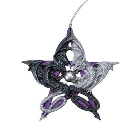Anne Stokes Pentagram Dragon Ornament Christmas