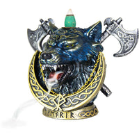Polyresin Backflow Incense Burner - Fenrir