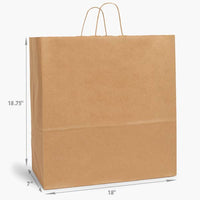 Brown Kraft Paper Retail Shopping Bags