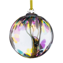 15cm Spirit Ball (Witch's Ball)- Multicoloured Pink
